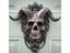 Modern Art Door Ring Hell Demon Horned Skull Hanging Knocker Gothic Heavy Duty Carousel 7