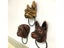 Vintage Resin Bat Dog Head Door Knocker Antique Home Decor Carousel 3