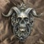 Baphomet Horned God Skull Hanging Door Knocker Heavy Duty Gothic Door Knocker Carousel 4