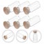 6pcs Miniature Tall Glass Jars Empty Mini Glass Jar Mini House Decoration Carousel 3
