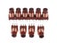 10pcs Hot Sale Adjustable High-Frequency Ferrite Core Inductor Coil 12T Carousel 4