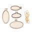 5 Pcs Cross Stitch Fixing Frame Embroidery Mini Wood Hoops Diy Wooden Stitch Fo Carousel 1