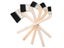 Wooden Paint Brushes Long Handle Elbow For Wall Painting BBQ Oil Cleaning Dust Carousel 2