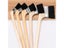 Wooden Paint Brushes Long Handle Elbow For Wall Painting BBQ Oil Cleaning Dust Carousel 3