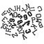 36pcs Iron on Letters Numbers Patches Diy Embroidery Patches For Clothes Bags Carousel 3