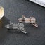 1pc Violin Shape Brooch Rhinestone Corsage Attractive Breastpin Delicate Clothe Carousel 3