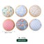 NEW Flower Print Pincushions Pin Cushion Wood Base Sewing Needle Cushion Carousel 1