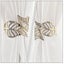 2pcs Curtain Buckles Punch Free Curtain Clamps Alloy Hollow Leaf Curtain Buckle Carousel 3