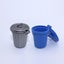 2pcs Miniature Trash Can Model Mini House Simulation Trash Can silver, Blue Carousel 3