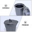 2pcs Miniature Trash Can Model Mini House Simulation Trash Can silver, Blue Carousel 4