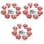 24 Pcs Rose Shaped Ceramic Kitchen Cupboard Cabinet Drawer Door Knobs Pull Han Carousel 3