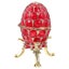 Jewelry Organizer Enameled Rhinestone Trinket Box Small Vintage Egg Shaped Orna Carousel 1