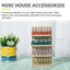 Miniature Toys Mini Cabinet Ornament Figure Showcase Shelf Miniature Doll House Carousel 3