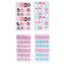 96pcs/4 Boxes Girl False Nails Kids Press On Short Fake Nails False Fingernails Carousel 1