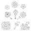 6pcs Rhinestone Pearl Brooches Lapel Pin Breastpin All match Brooch Corsage Carousel 2