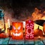2pcs Practical Halloween Led Lamp Halloween Decorative Candle Lamp Party Decors Carousel 2