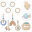 4 Pcs Baby Sensory Toys Baby Wooden Hanging Toys Kids Gym Toys Nursery Decors Carousel 3