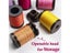 Non-split Strand Wax Thread 0.4-0.6mm Polyester Material Sinterable Round Waxed Carousel 5