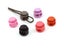 10pcs Round Plastic Toggle Clip Stopper Two Holes Cord Lock Stopper Paracord Carousel 3