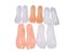 1 Pair Nude/Clear/White Female Feet Mannequin Model For Foot Thong Style Sandal Carousel 2