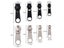 8Pcs 4 Sizes Set Universal Instant Fix Zipper Repair Replacement Slider Zippers Carousel 7