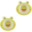 2pcs Natural Bamboo Fiber Kids Feeding Bowl Cartoon Animal Child Dining Bowl An Carousel 2