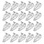 20 Pcs Curtain Rod Hooks Transparent Blind Brackets Clear Bottom Rail Clips Doo Carousel 1