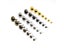 50pcs 6mm-20mm Two-legged Feet Rivet For Leather Craft DIY Carousel 4