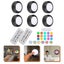 6pcs Led Night Lights Cabinet Puck Lights Battery Operated Under Cabinet Lights Carousel 5