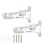 Vosarea 2pcs Curtain Rod Bracket Aluminum Alloy Curtain Rod Holder Double Curta Carousel 1