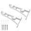 Vosarea 2pcs Curtain Rod Bracket Aluminum Alloy Curtain Rod Holder Double Curta Carousel 3