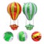 2 Pcs Hot Air Balloon Shape Aluminum Foil Balloons Party Balloons Photo Props Carousel 3