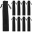 25pcs Black Pen Case Holder Flannel Pens Pouch Pen Protective Drawstring Sleeve Carousel 2