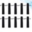 25pcs Black Pen Case Holder Flannel Pens Pouch Pen Protective Drawstring Sleeve Carousel 4