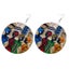 1 Pair New Personality Handmade African Wooden Earrings For Women Jewel Carousel 2