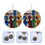 1 Pair New Personality Handmade African Wooden Earrings For Women Jewel Carousel 4
