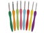 8pcs Crochet Hook 2.5-6.0mm Aluminum Crochet Needles With Colorful Soft Rubber Carousel 5