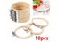 10pcs/set 8cm/10cm DIY Cross Stitch Embroidery Circle Bamboo Hoop Ring Support Carousel 3