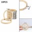10pcs/set 8cm/10cm DIY Cross Stitch Embroidery Circle Bamboo Hoop Ring Support Carousel 7