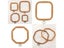 Wood Grain Embroidered Stretch Tool Plastic Octagon Square Embroidery Hoop DIY Carousel 5