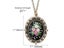 Embroidery Pendant Kit Embroidered Pendant Necklace With Needle Thread For Diy Carousel 6