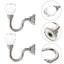 1 Pair Home Elegant Curtain Pothooks Decorative Curtain Crystal Curtain Hooks Carousel 2