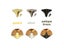 12pcs Mini Decor Antique Brass Golden Silver Jewelry Chest Wine Gift Box Wooden Carousel 2