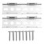 2 Sets Curtain Rod Brackets Curtain Rod Mount Brackets Curtain Accessories Carousel 1