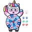1 Set Dart Board Sticky Ball Set Kids Party Toys Indoor Dart Board Game Kit Par Carousel 1