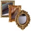 3pcs Miniature Mirror Ornaments Decorative Miniature Mirrors Delicate Doll Mini Carousel 1