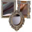 3pcs Miniature Mirror Ornaments Decorative Miniature Mirrors Delicate Doll Mini Carousel 2
