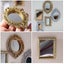 3pcs Miniature Mirror Ornaments Decorative Miniature Mirrors Delicate Doll Mini Carousel 3