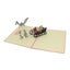 1pc Greeting Cards Pop Up Bunny Stereoscopic Party Supplies Rabbit Card Greetin Carousel 3