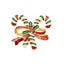 1pc Christmas Napkin Ring Alloy Festive Durable Serviette Buckles Napkin Circle Carousel 1